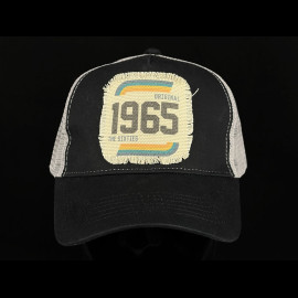 Anniversary Hat Vintage 1965 Sixties Trucker Black / Grey