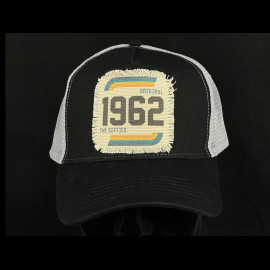 Anniversary Hat Vintage 1962 Sixties Trucker Black / Grey