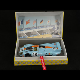 Porsche Slot car 917 LH Le Mans 1971 n° 18 JWA Gulf 1/32 Le Mans miniatures 13207118M