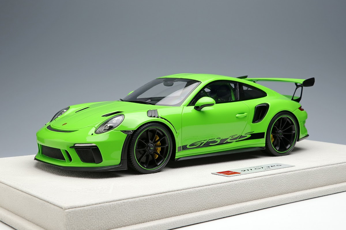 Porsche 911 GT3 RS type 991 2018 Lizard green 1/18 Make Up Eidolon
