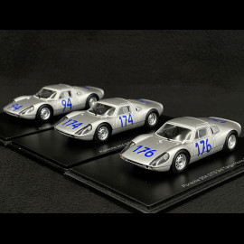 Set von 3 Porsche 904 GTS Targa Florio 1965 1/43 Spark