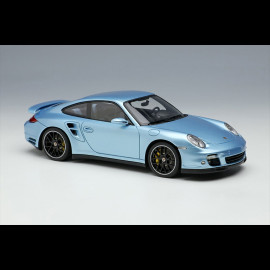 Porsche 911 Turbo S Type 997 2011 Ice Blue Metallic 1/43 Make Up Models EM604A