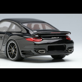 Porsche 911 Turbo S Type 997 2011 Basalt Black Metallic 1/43 Make Up Models EM604E