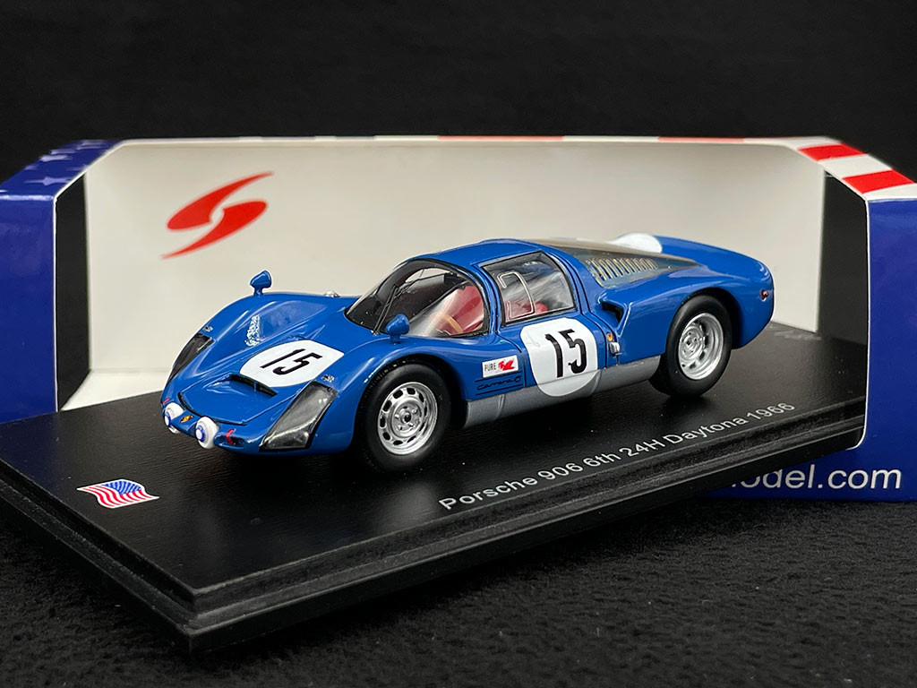 Porsche 906 n° 15 24h Daytona 1966 1/43 Spark US265