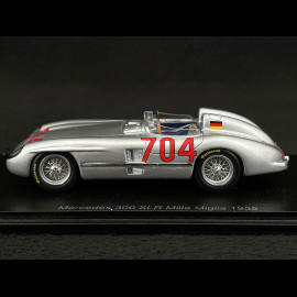 Mercedes-Benz 300 SLR n° 704 Mille Miglia 1955 1/43 Spark S5892