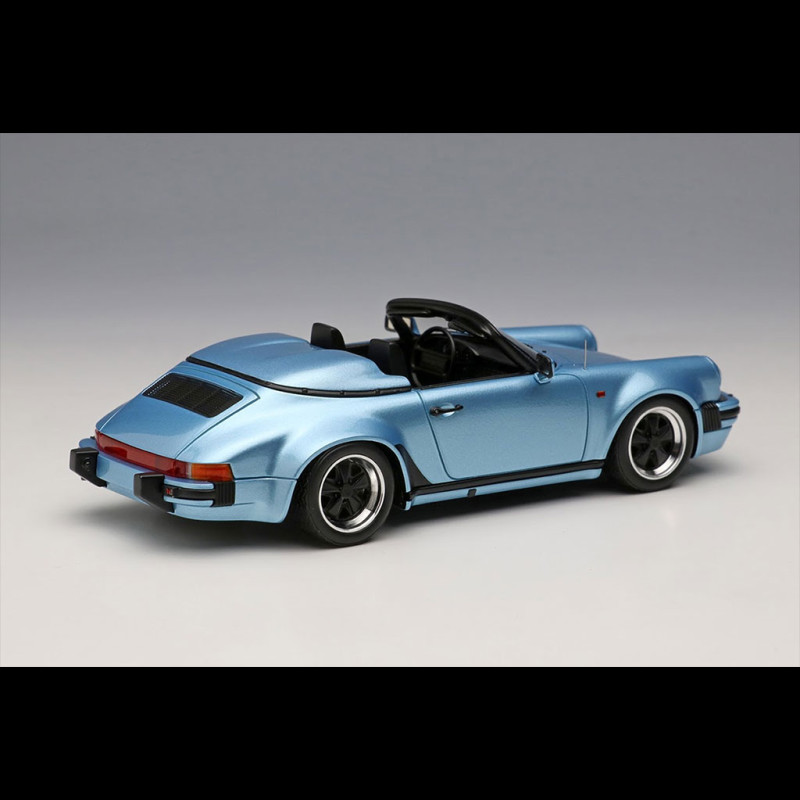 Porsche 911 Carrera 3.2 Speedster Turbolook 1989 Hellblau Metallic 1/43  Make Up Models VM138I - Elfershop