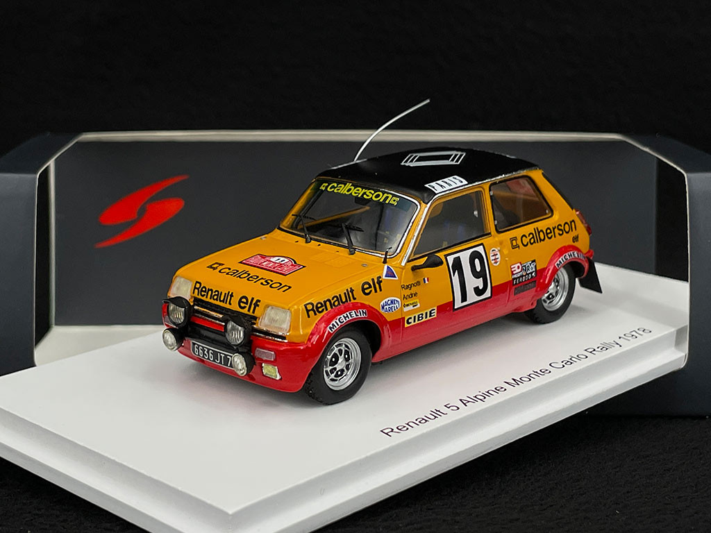 Renault 5 Alpine n° 19 2nd Rallye Monte Carlo 1978 1/43 Spark