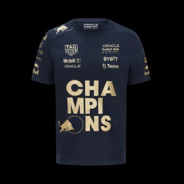 T-shirt Red Bull Racing Verstappen Pérez F1 Constructor Champions Navy Blue 701225757-001 - men