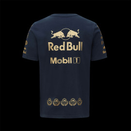 T-shirt Red Bull Racing Verstappen Pérez F1 Champion Konstrukteur Marineblau 701225757-001 - herren