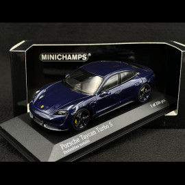 Porsche Taycan Turbo S 2020 Enzianblau Metallic 1/43 Minichamps 410068475