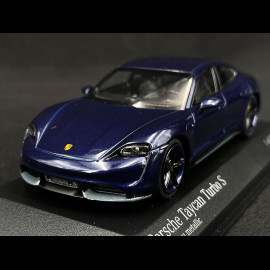 Porsche Taycan Turbo S 2020 Enzianblau Metallic 1/43 Minichamps 410068475