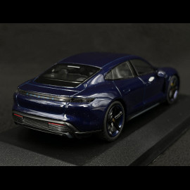 Porsche Taycan Turbo S 2020 Gentian Blue Metallic 1/43 Minichamps 410068475