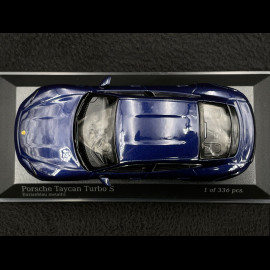 Porsche Taycan Turbo S 2020 Enzianblau Metallic 1/43 Minichamps 410068475