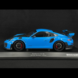 Porsche 911 GT2 RS Type 991 2018 Shark Blue 1/18 Minichamps 155068308