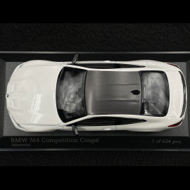 BMW M4 Competition Coupé 2020 Alpin White 1/43 Minichamps 410020122