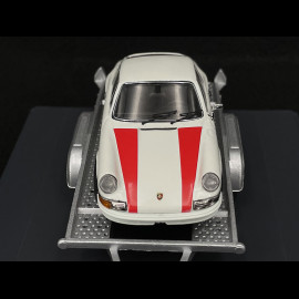 Duo Transporter Mercedes-Benz L319 und Porsche 911 RS 1967 Weiß 1/43 Schuco 450249900