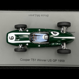 Bruce McLaren Cooper T51 n°9 Sieger GP US 1959 1/43 Spark S8040