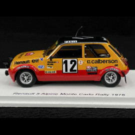 Renault 5 Alpine GT2 n°12 3. Rallye Monte Carlo 1978 1/43 Spark S6035