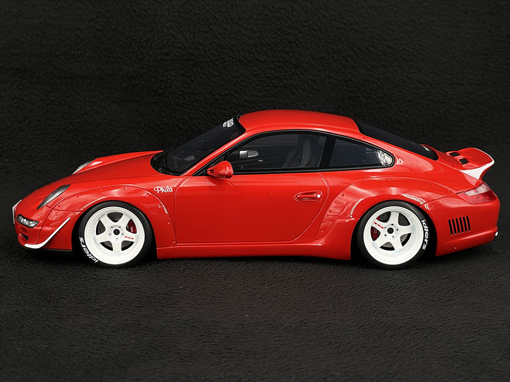 Porsche 911 Type 997 RWB 2021 Aka Phila Red 1/18 GT Spirit GT874