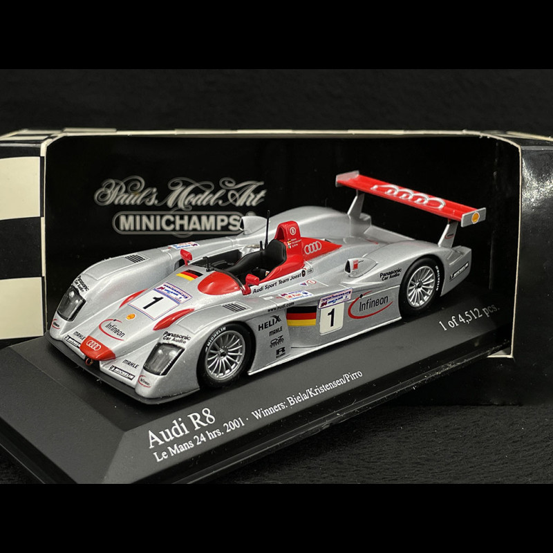 Audi R8 n 1 Sieger 24h Le Mans 2001 1 43 Minichamps 400011201 Elfershop