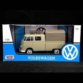 Volkswagen Transporter Bulli T1 Pickup Pläne 1950 sandbeige AfrikaKorps 1/24 MotorMax 79553B