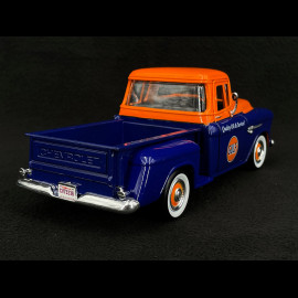 Chevrolet Chevy 5100 Stepside 1955 Gulf Orange / Blue 1/24 MotorMax 79651