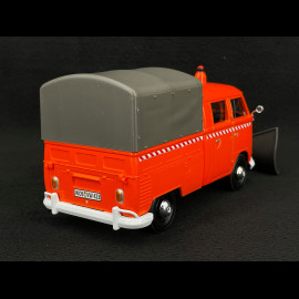 Volkswagen Transporter Bulli T1 Pickup Pläne Schneepflug 1950 Orange 1/24 MotorMax 75593