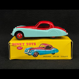 Jaguar XK120 Coupé 1954 Blau / Rot 1/43 Norev Dinky Toys 157B