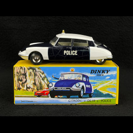 Citroen DS 19 Police 1959 White / Black 1/43 Norev Dinky Toys NT501