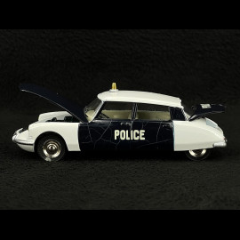 Citroen DS 19 Police 1959 White / Black 1/43 Norev Dinky Toys NT501