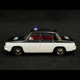 Renault R8 Polizei 1964 Schwarz / Weiß 1/43 Norev Dinky Toys 517P