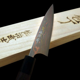 Knife Kasumi Rainbow made by Takeshi Saji Petty Universal small and medium works 16 cm Chroma SJ10