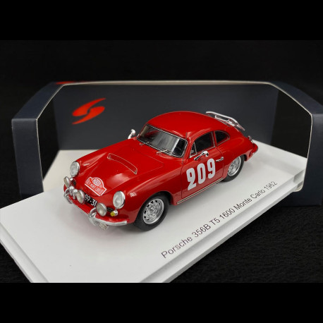 Porsche 356 B T5 1600 n°209 Rallye Monte Carlo 1962 1/43 Spark