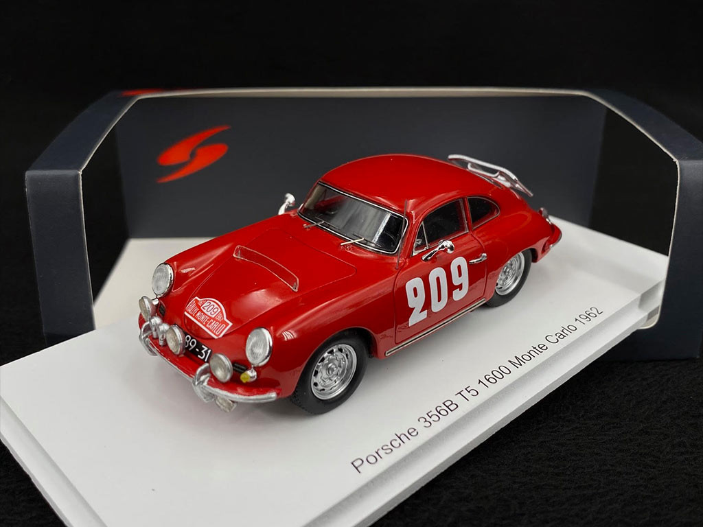 Porsche 356 B T5 1600 n°209 Rallye Monte Carlo 1962 1/43 Spark
