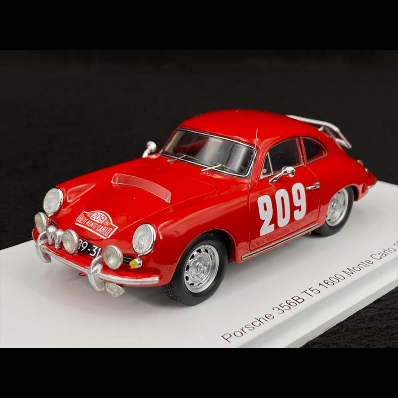 Porsche 356 B T5 1600 n°209 Rallye Monte Carlo 1962 1/43 Spark