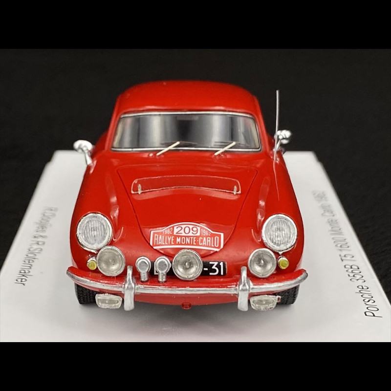 Porsche 356 B T5 1600 n°209 Rallye Monte Carlo 1962 1/43 Spark