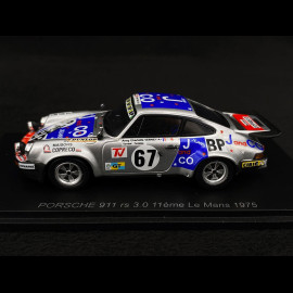 Porsche 911 RS 3.0 n°67 24h Le Mans 1975 1/43 Spark S9807