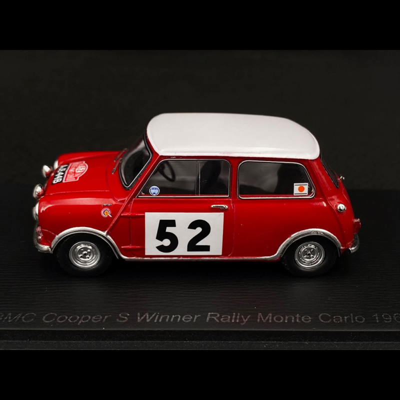 Mini Cooper S n°52 Winner Rallye Monte Carlo 1965 1/43 Spark S1193