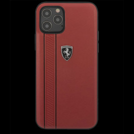 Ferrari Hülle iPhone 12 Pro (6.1") Leder Rot FEODIHCP12MRE