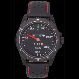 Porsche 911 RS 2.7 speedometer Watch black case / black dial / white numbers