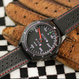 Porsche 911 RS 2.7 Tachometer Uhr schwarz Gehause / schwarz Wahl / weiße Zahlen