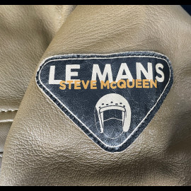 Leather jacke Steve McQueen 24H Du Mans Lewis Khaki - Men