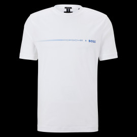 T-shirt Porsche x BOSS Regular Fit Mercerized Cotton White BOSS 50492425_100 - Men