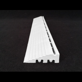 Sloped edging for garage slab - Colour White RAL7016 - set of 4 - without eyelets
