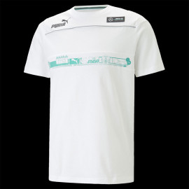 T-shirt Mercedes AMG V6 Puma F1 Team Weiß 538450-03 - herren