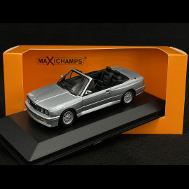 BMW M3 E30 Cabriolet 1988 Silberblau Metallic 1/43 Minichamps 940020332