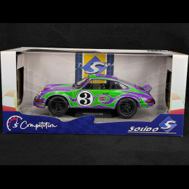 Porsche 911 1973 Purple Hippy Tribute Martini Purple / Green 1/18 Solido S1801117