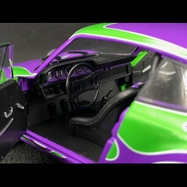 Porsche 911 1973 Purple Hippy Tribute Martini Purple / Green 1/18 Solido S1801117