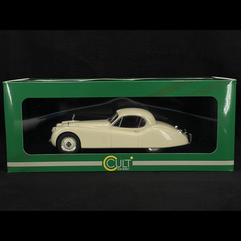 Jaguar XK120 FHC 1951 Kremeweiß 1/18 Cult Scale CML182-1 - Elfershop