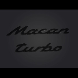 Magnet Porsche Macan Turbo Logo 2er Set Metall Schwarz WAP0502080PMAC